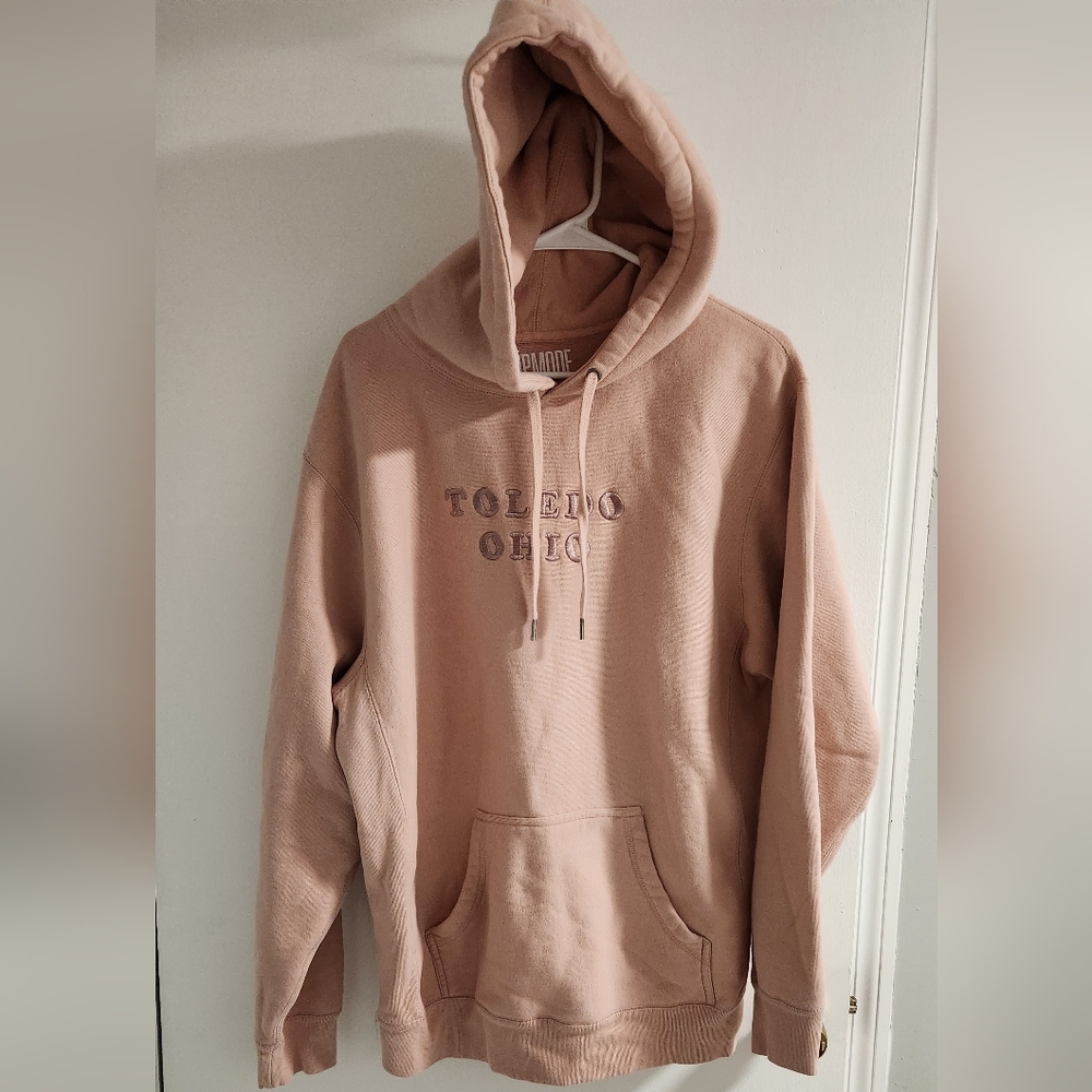 Jupmode Heavyweight Pink "Toledo, Ohio Hoodie , SIZE L